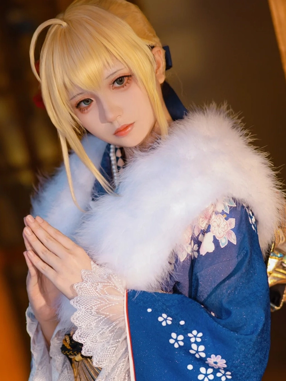 anime kimono cosplay tinh tế