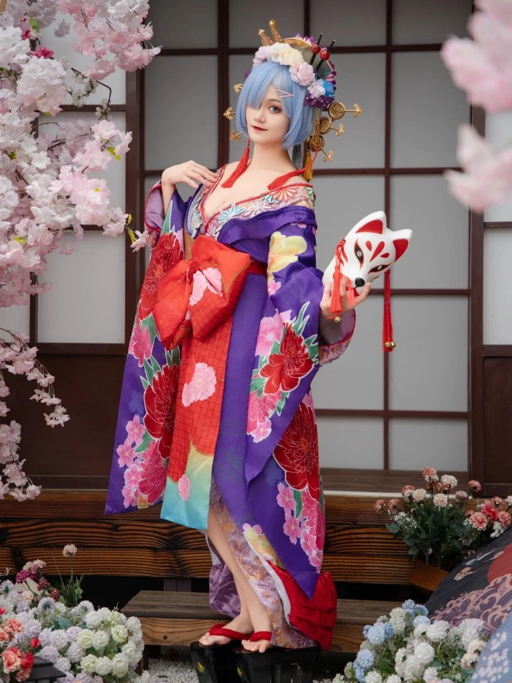 anime kimono cosplay đáng yêu
