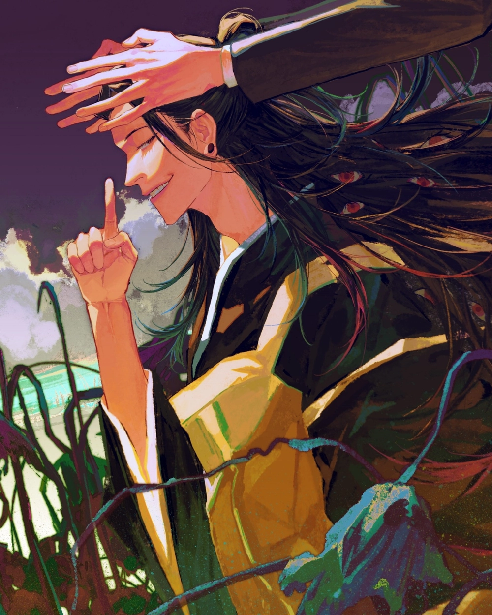 geto suguru anime style