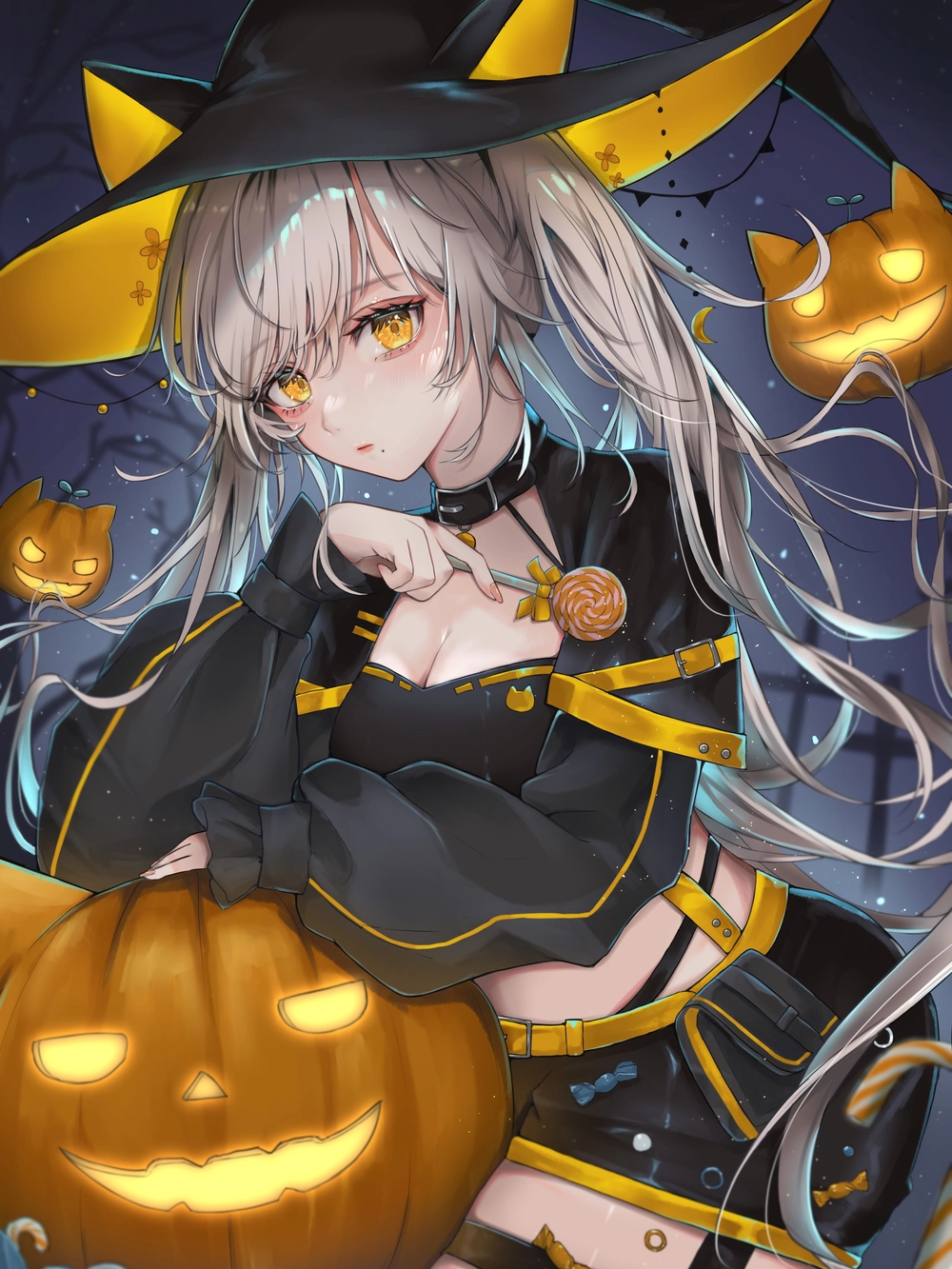 halloween anime girl dễ thương