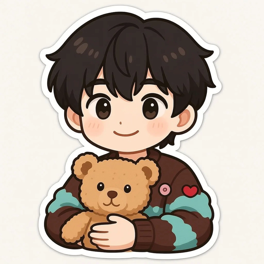 hình ảnh anime nam chibi chill