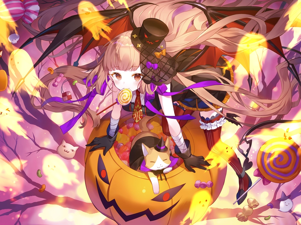 hình anime halloween ma mị