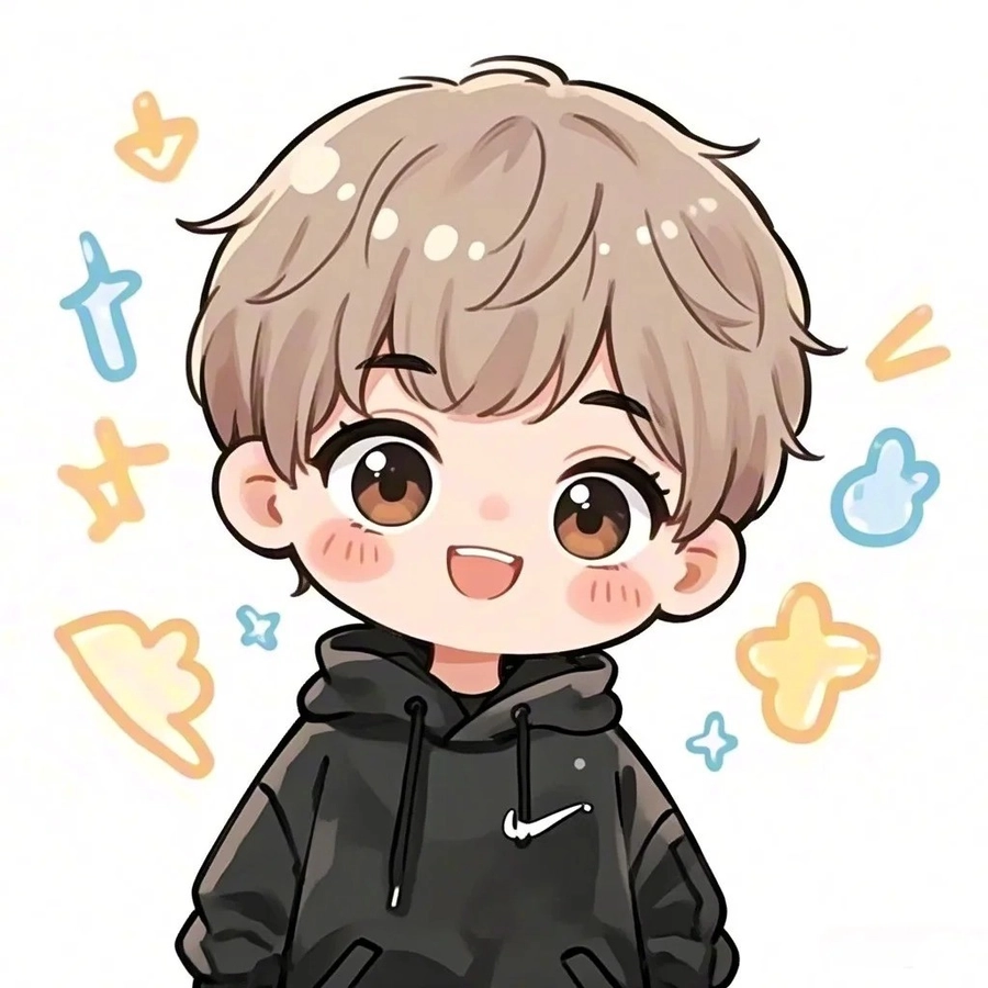 hình anime nam chibi biểu cảm ngầu