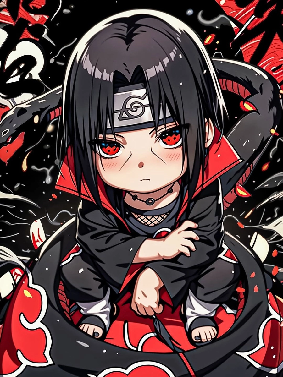 hình anime nam chibi tạo dáng