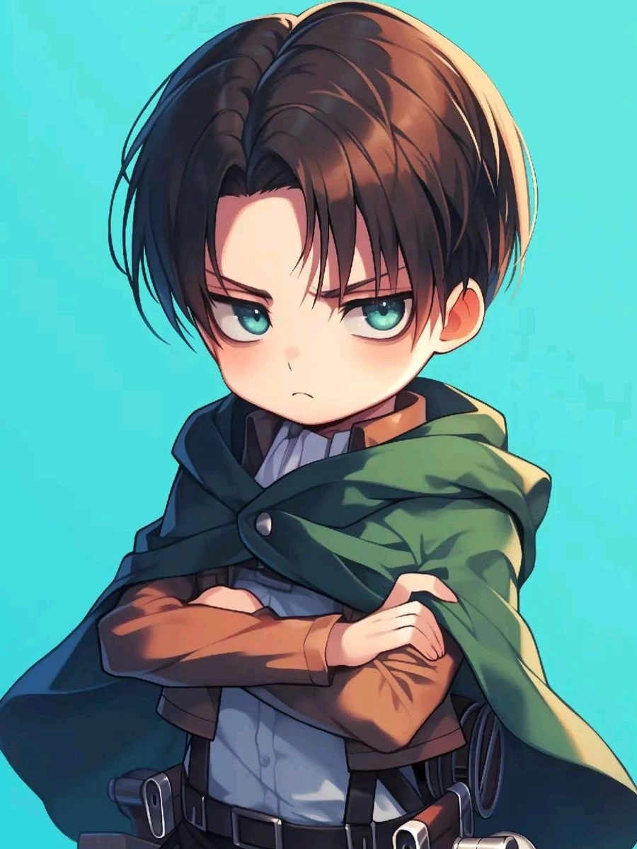 hình anime nam chibi tóc trắng