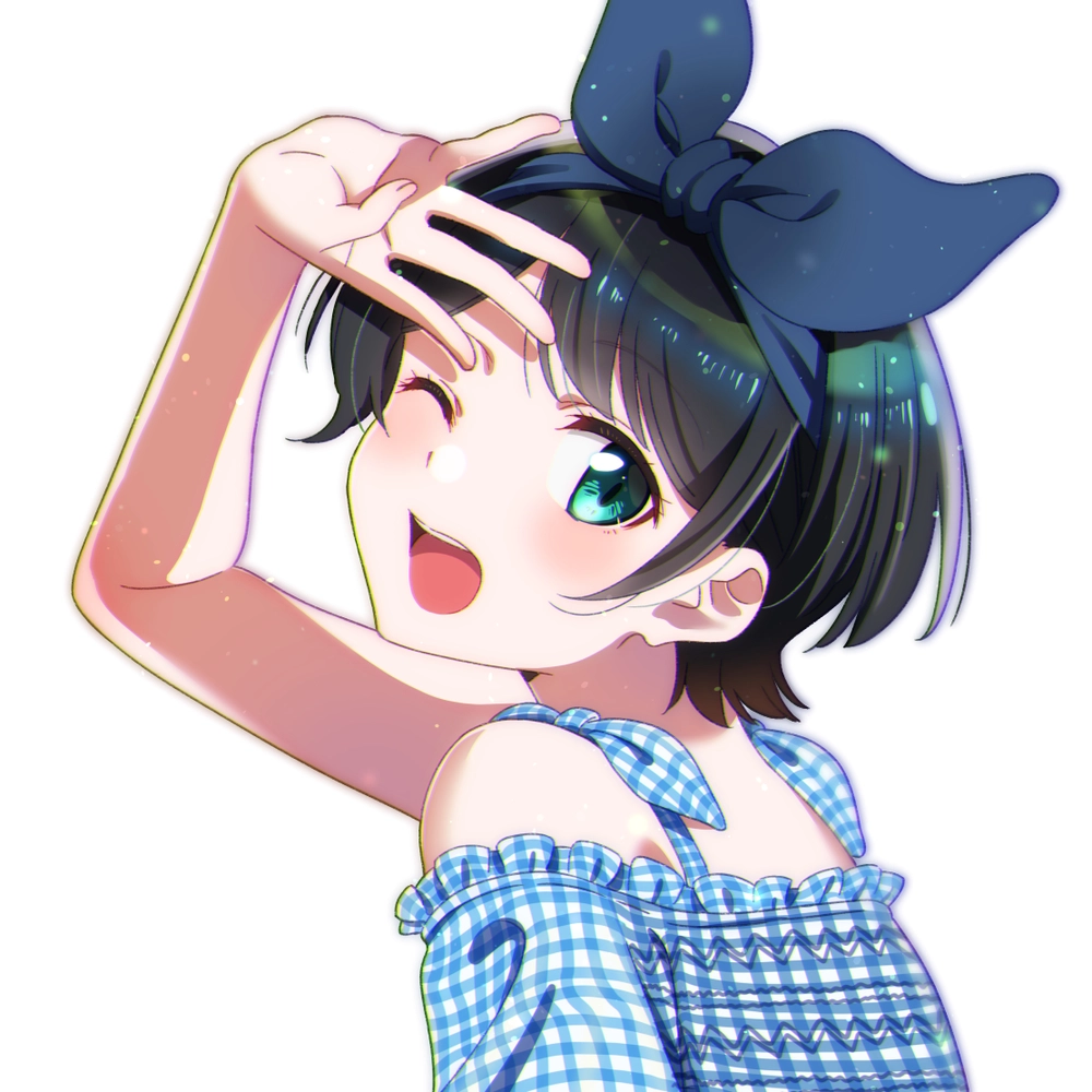 hình ruka sarashina với ánh nắng chiều