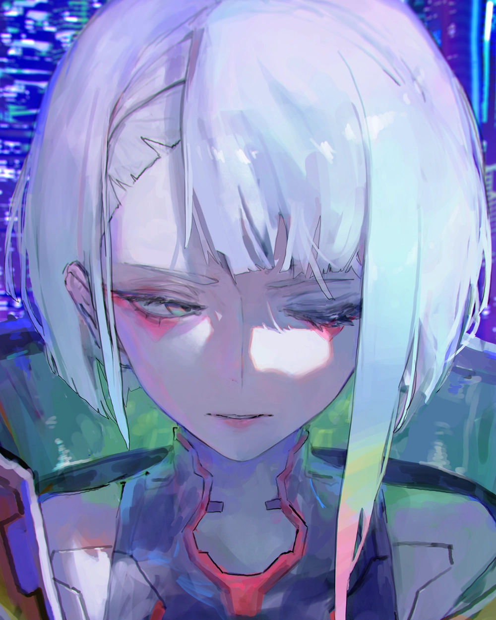 hình nền anime lucy cyberpunk pc