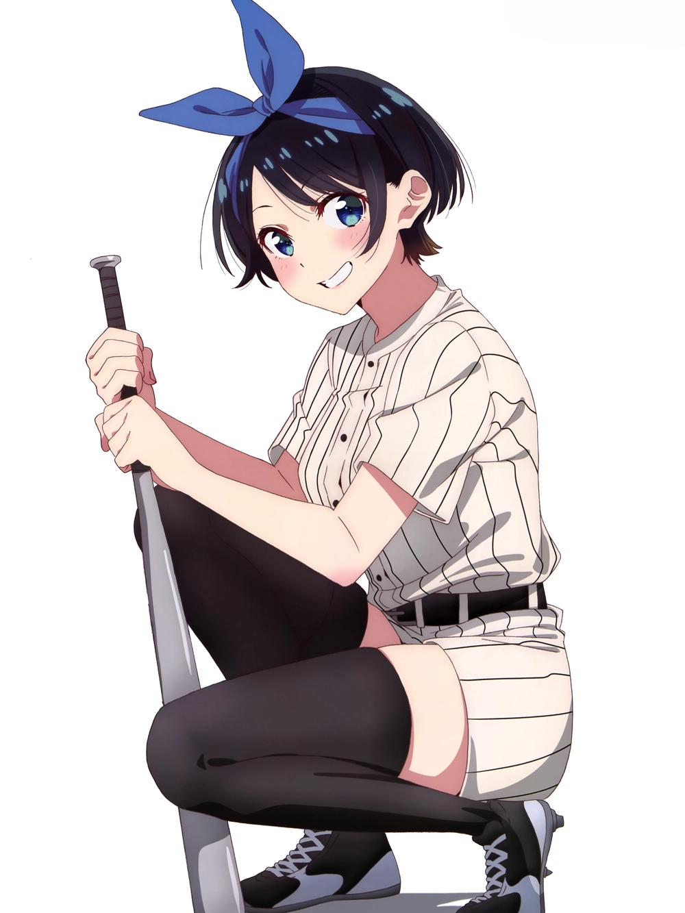 ruka sarashina trong trang phục học sinh