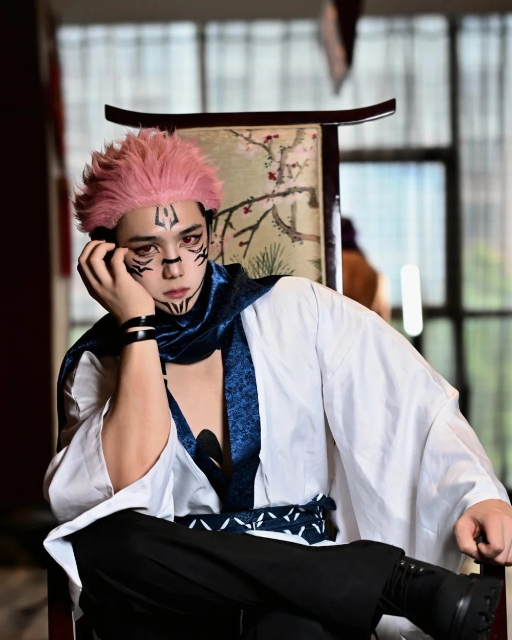 sukuna anime cosplay chân thật