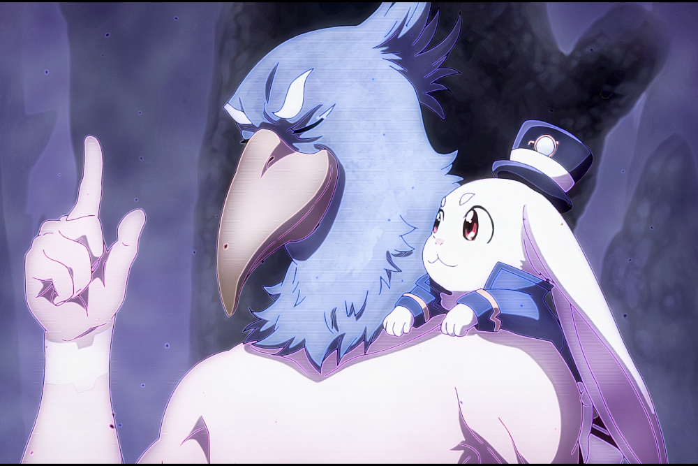 sunraku biểu cảm lạnh