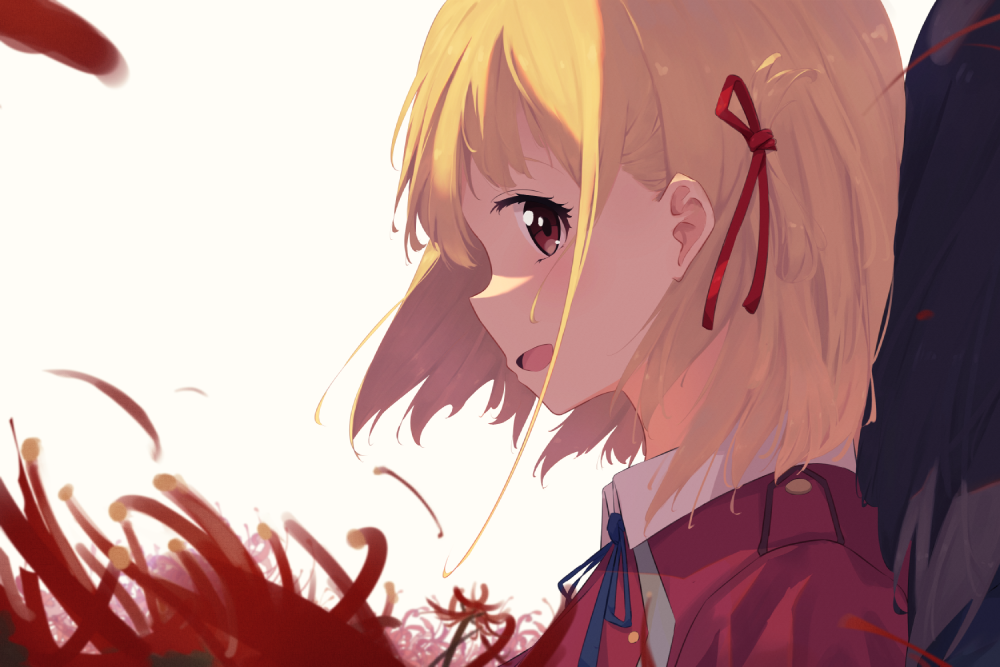 Ảnh anime hoa bỉ ngạn đỏ rực