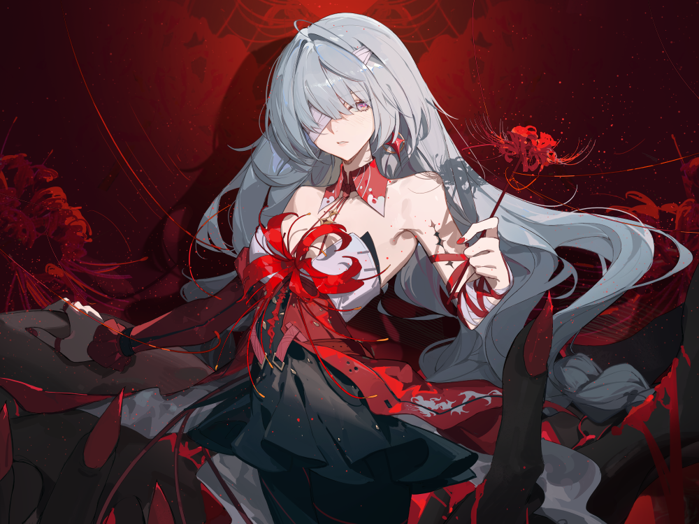 Hoa bỉ ngạn anime lung linh gió thổi