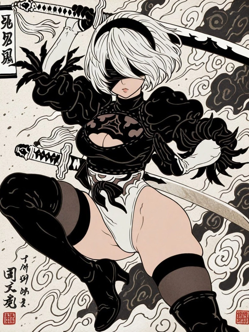 ảnh 2b hentai dáng ngồi