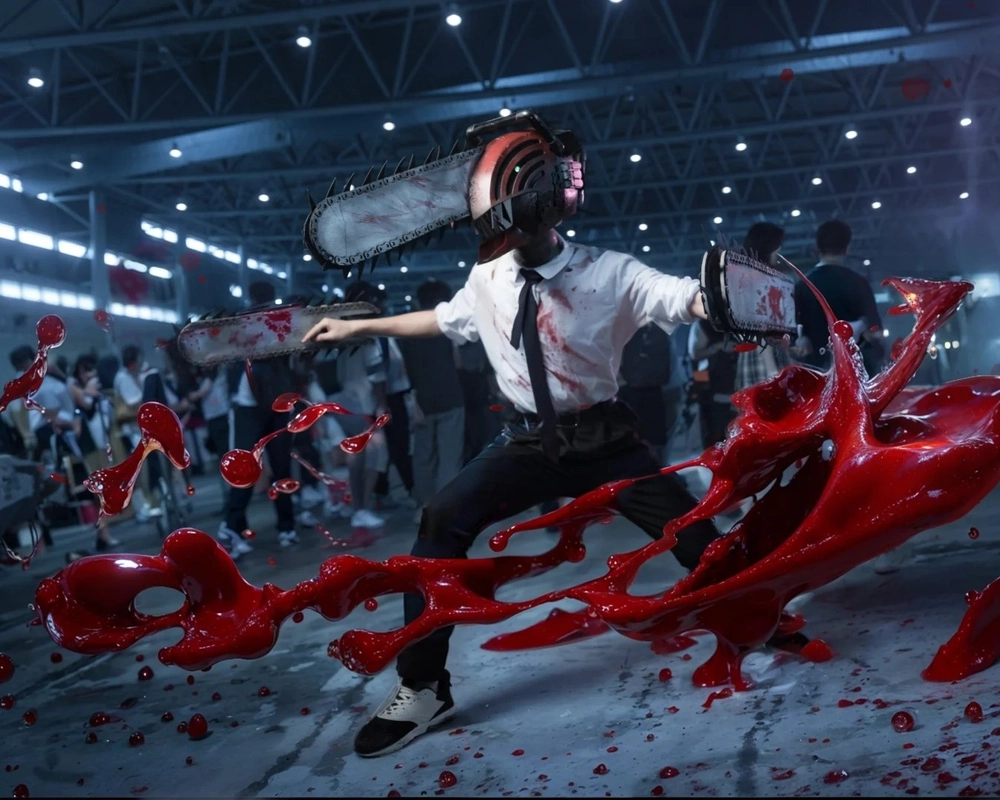 ảnh chainsaw man cosplay tự nhiên