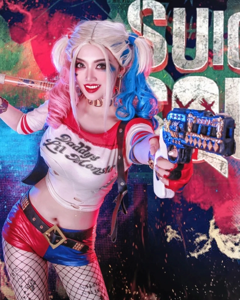 ảnh harley quinn cosplay chất lượng cao