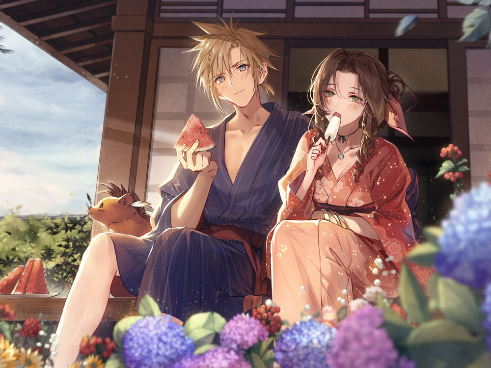 ảnh hoa cẩm tú cầu tím anime