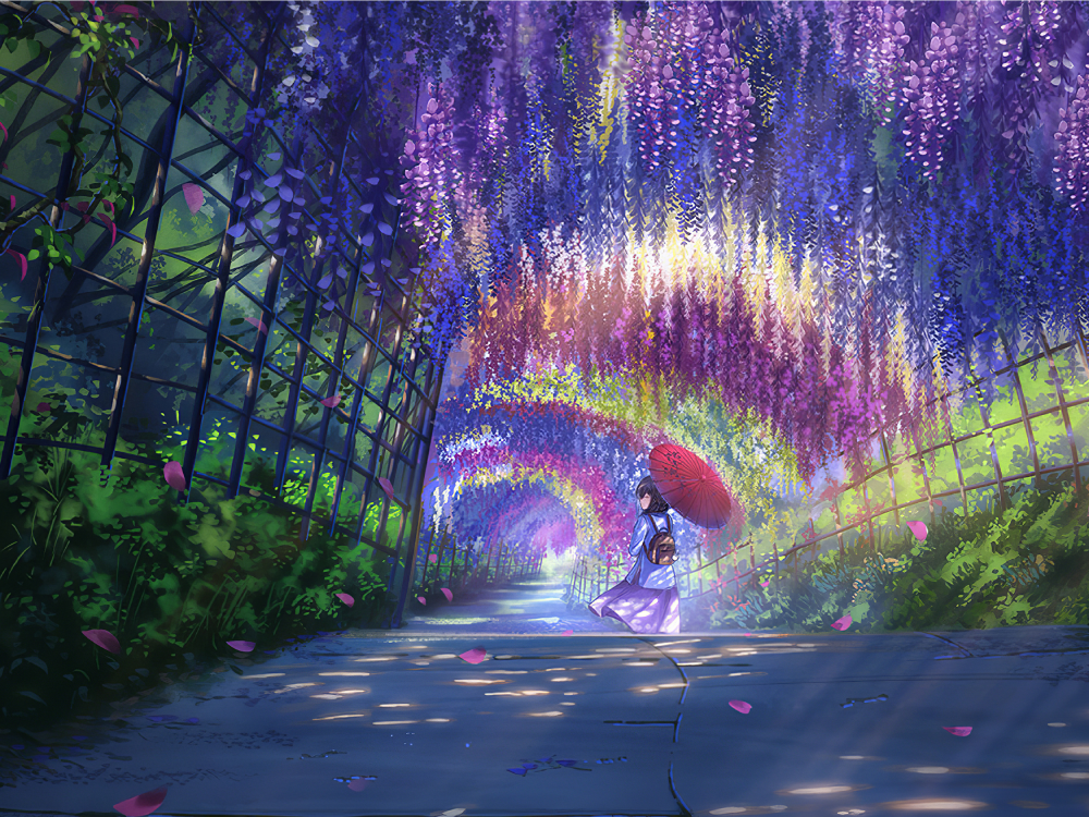 ảnh hoa tử đằng anime đẹp