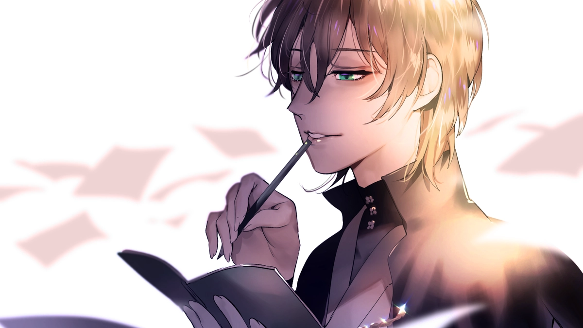 ảnh máy tính anime nam chill