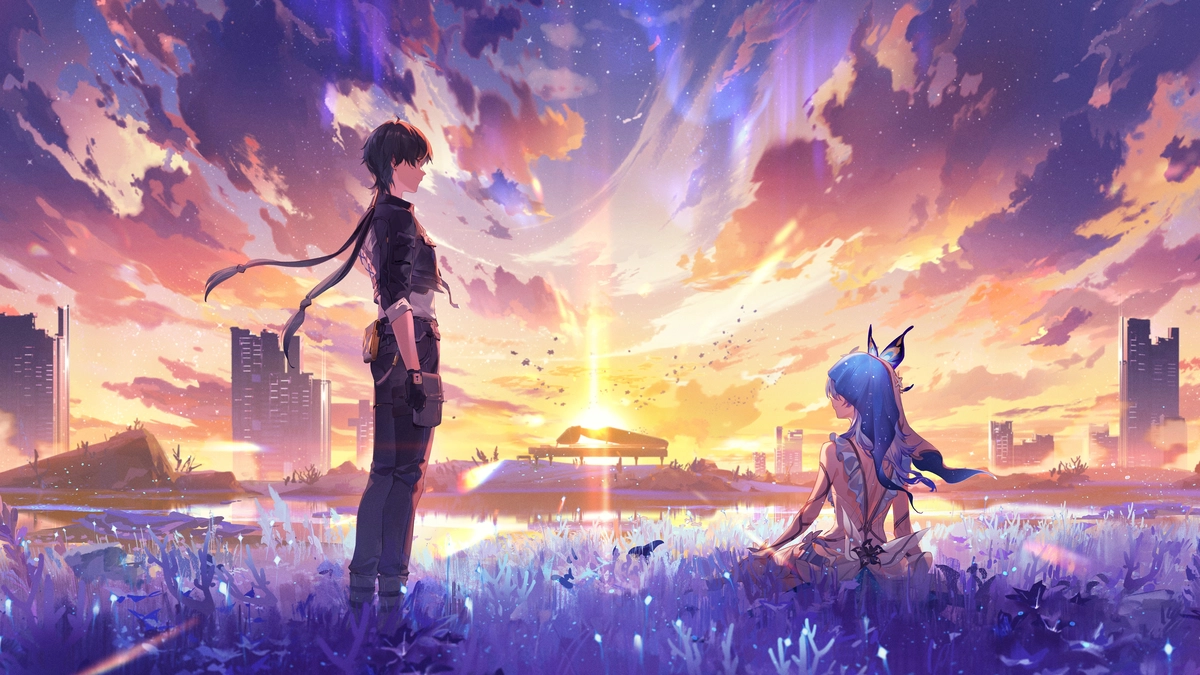 ảnh nền máy tính chính anime hiện đại