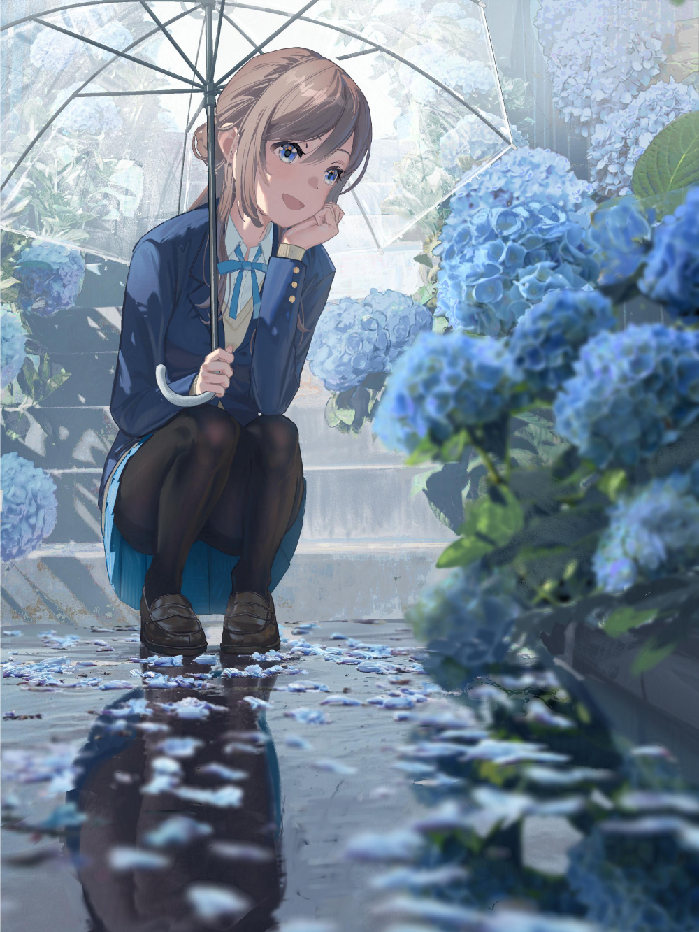 anime cẩm tú cầu ánh sáng đẹp