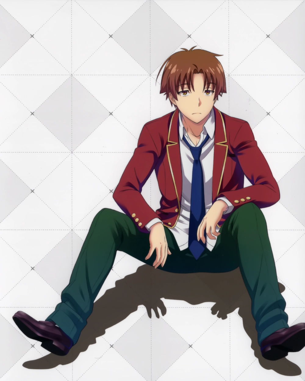 ayanokouji kiyotaka cười nhẹ