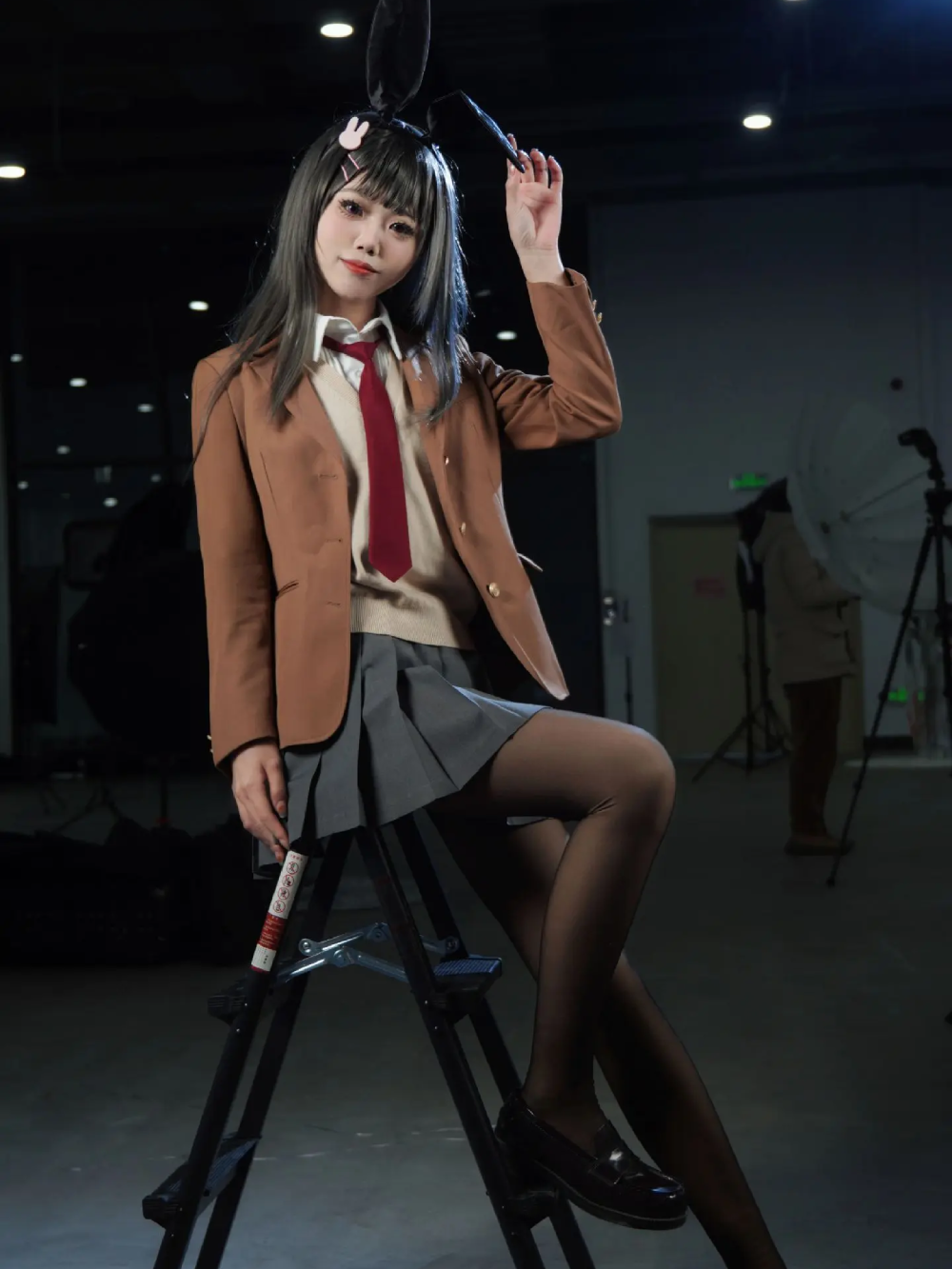 cosplay mai sakurajima biểu cảm nhẹ
