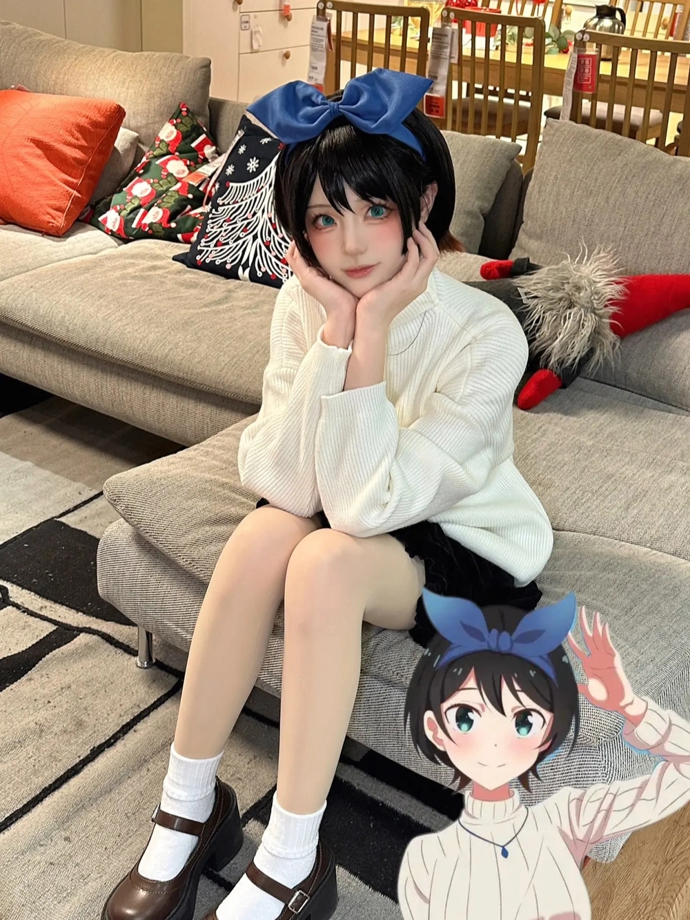 cosplay ruka sarashina biểu cảm dịu