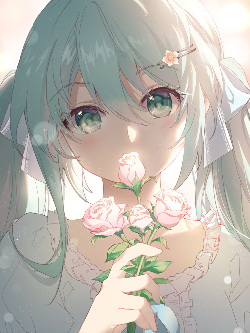 hình ảnh hoa hồng xanh