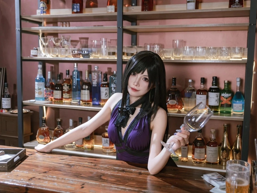 hình tifa cosplay chibi