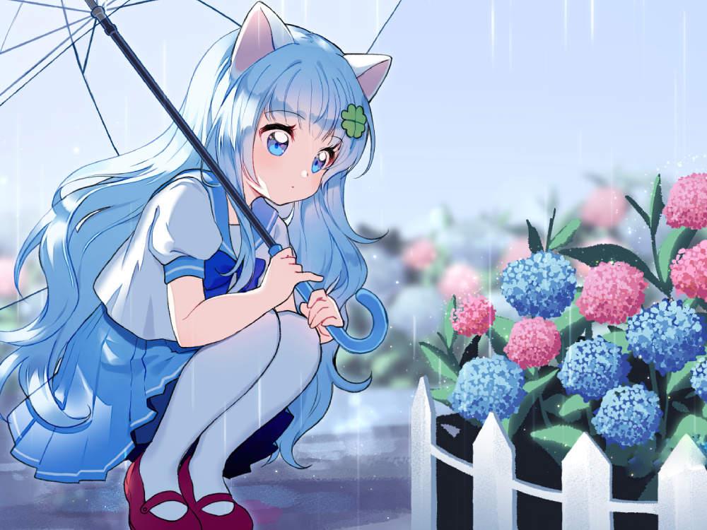 hoa cẩm tú cầu anime đẹp