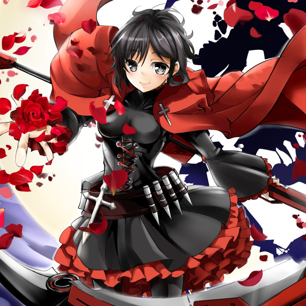 hoa hồng anime đỏ