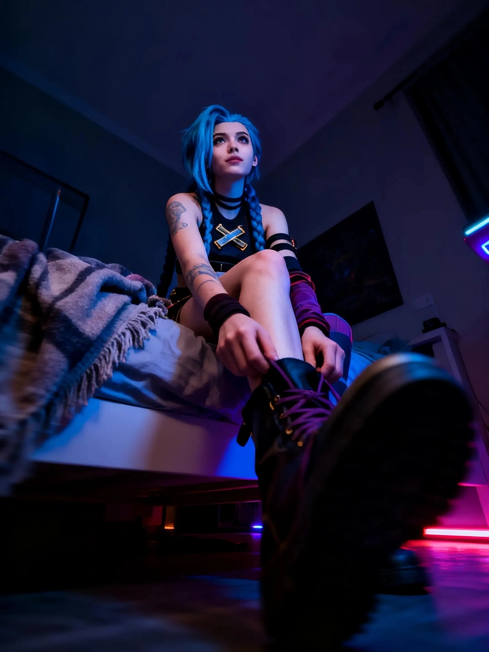 jinx cosplay trong liên minh huyền thoại