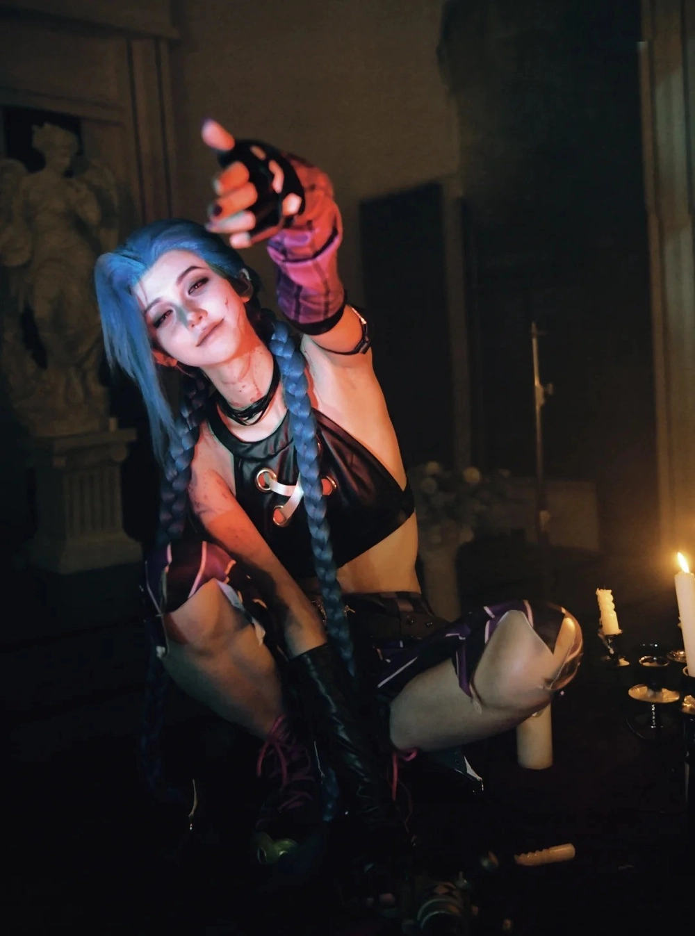 jinx lol cosplay quyến rũ