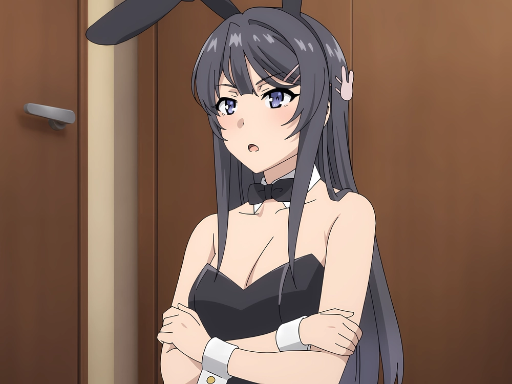 mai sakurajima dáng đứng tự nhiên