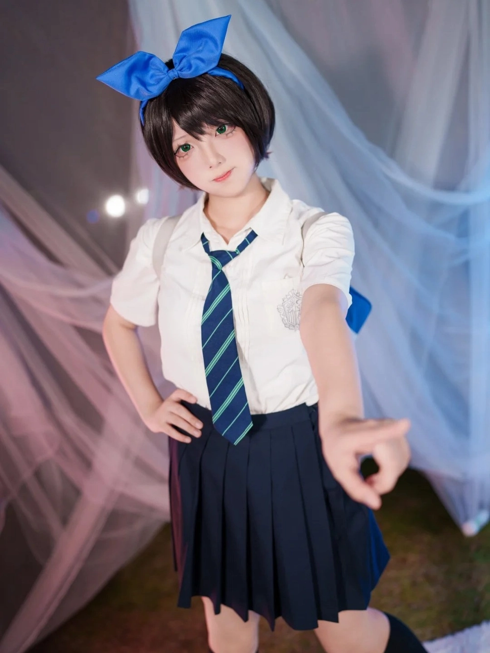 ruka sarashina cosplay đáng yêu ngây thơ