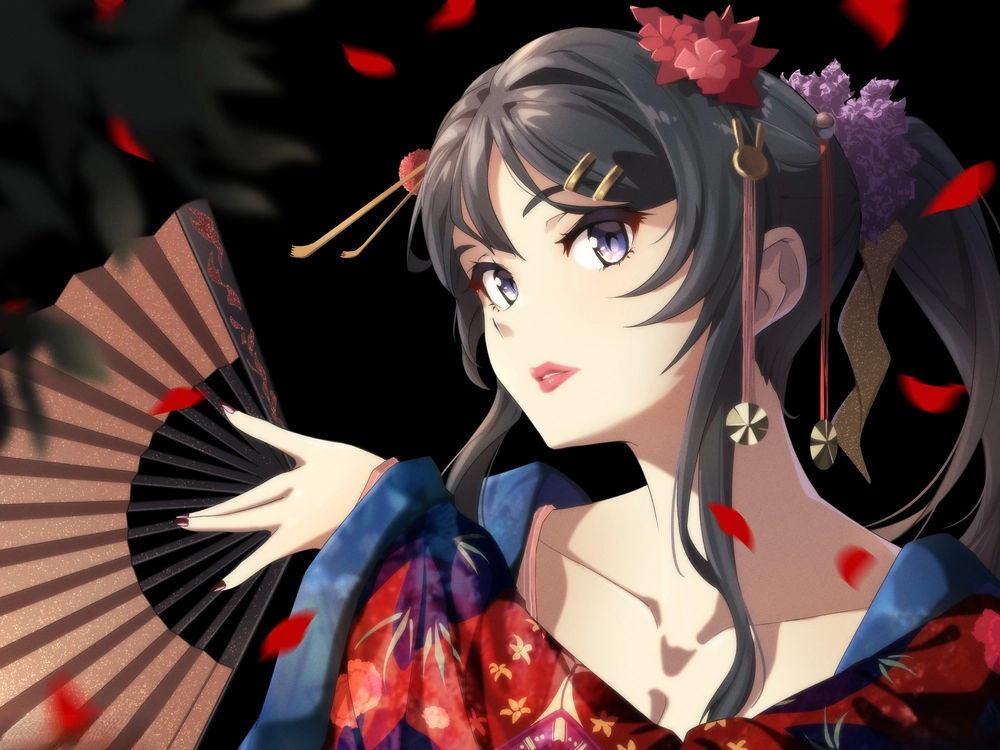 sakurajima mai cười nhẹ