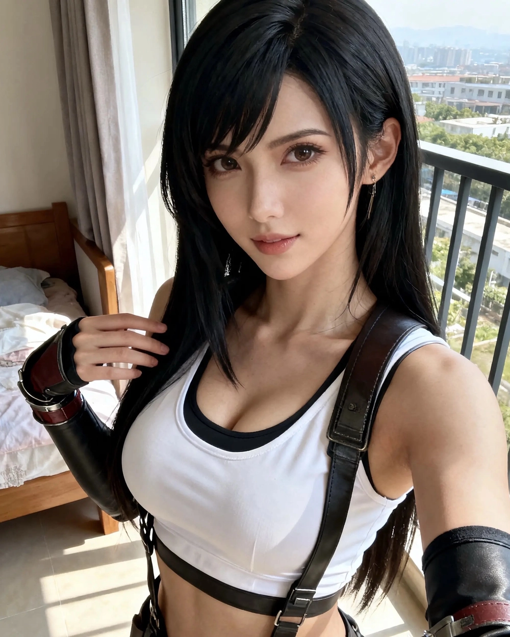 tifa cosplay fan art