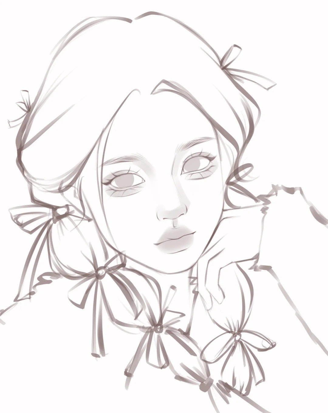 hình ảnh tham khảo ảnh vẽ tóc anime nữ