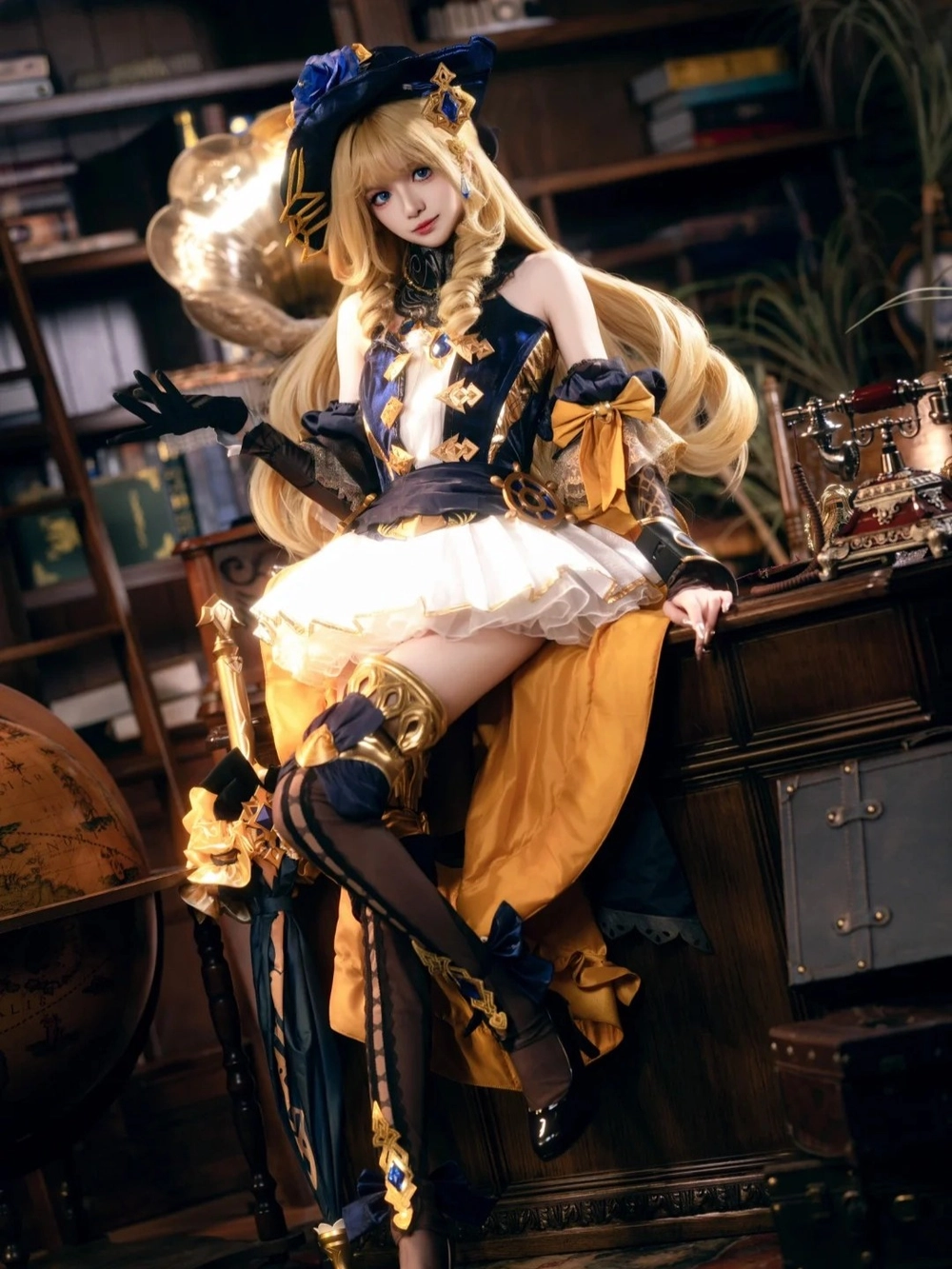 navia cosplay chibi dễ thương